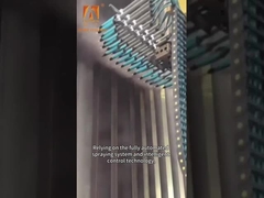 Dökülebilir renkleri olan demir substratları için toz kaplama boya hatları sistemleri