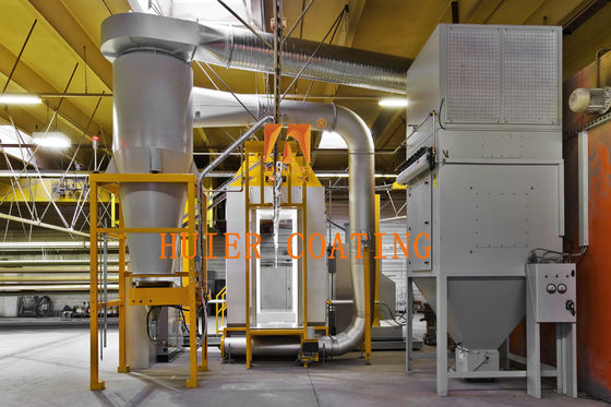 16 PCS Standart Enjeksiyonlu Dokunmatik Ekran Kontrollü Elektrostatik Toz Kaplama Sistemi Hattı Korozyona Direnci