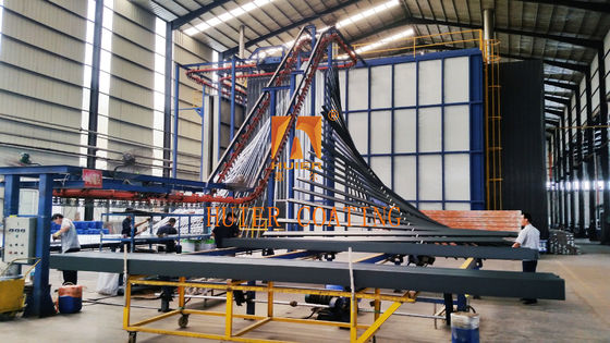 Yüksek kaplama kapasitesi Altın işçiliği için üniformalı otomatik toz kaplama hattı