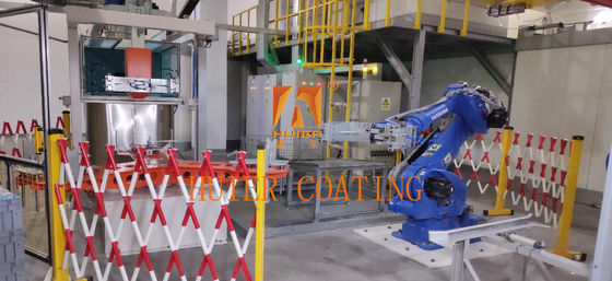 Kalıcı manyetik malzemelerin üretimi için çok övülen otomatik toz kaplama hattı